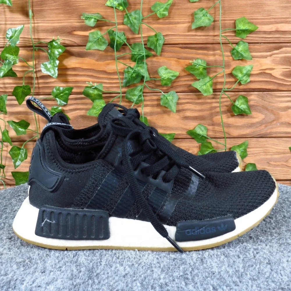 Adidas‎ Originals NMD_R1 Mens Sneaker Size 5 Lifestyle Running Black Gum B42200